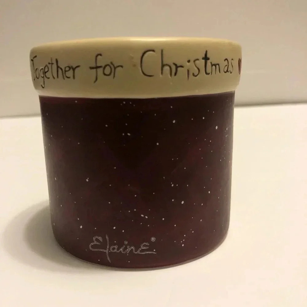 Vintage Christmas candle holder